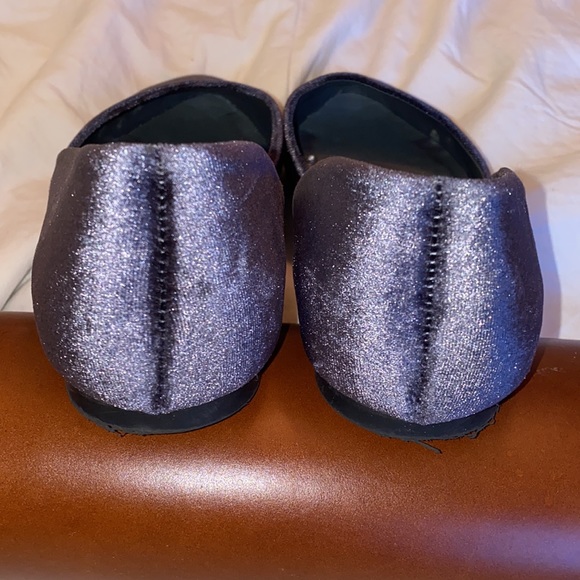 Chinese Laundry Velvet Flats Size 7.5 M. Dark Steel Grey Color. - Picture 5 of 9